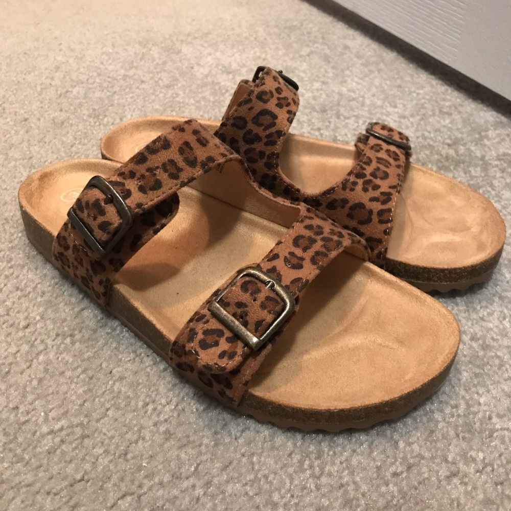 Cat & Jack Leopard Slide Sandals